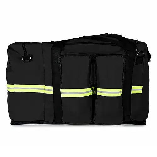 Turnout Gear Bag w/ Detachable SCBA Mask Bag – Black