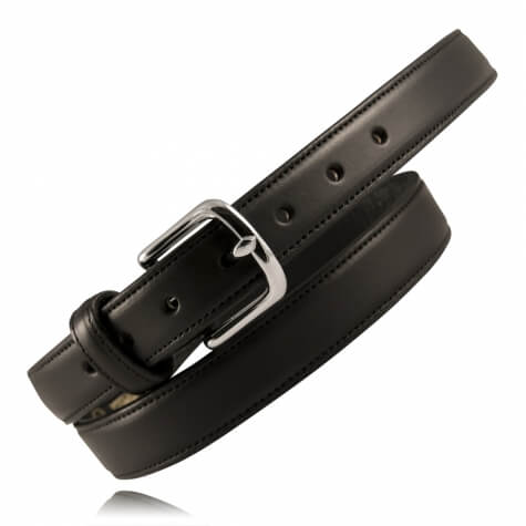 Boston Leather 1 1/4” Feather Edge Dress Belt