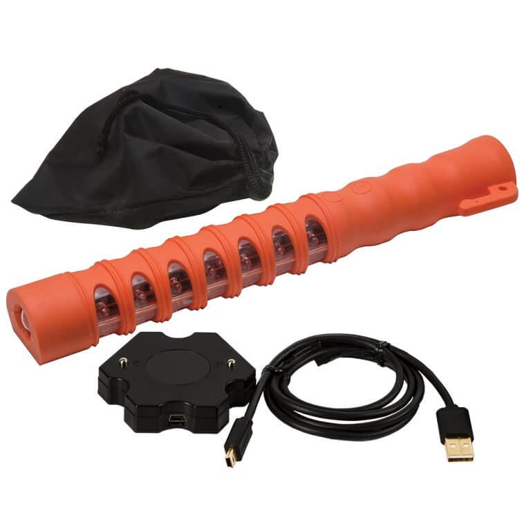 Aervoe Baton Traffic Flare with Red